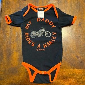 Harley Davidson baby onesie